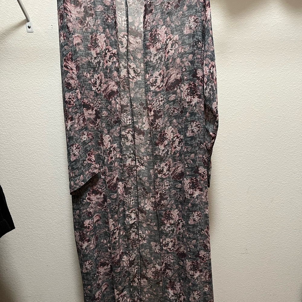 Aab Collection women’s open front maxi kimono cardigan